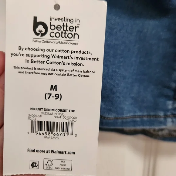 No Boundaries Denim Blue Corset - Picture 8 of 11